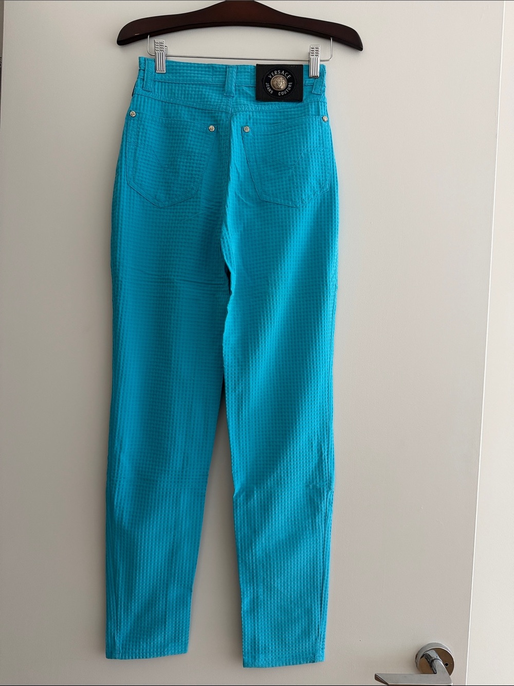 Versace Jeans Collection Women's Turquoise Skinny Jeans